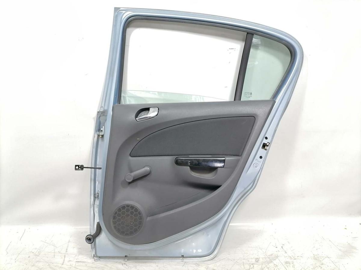 Opel Corsa D original Tür hinten rechts Z21C Aeroblau Rohbau BJ08